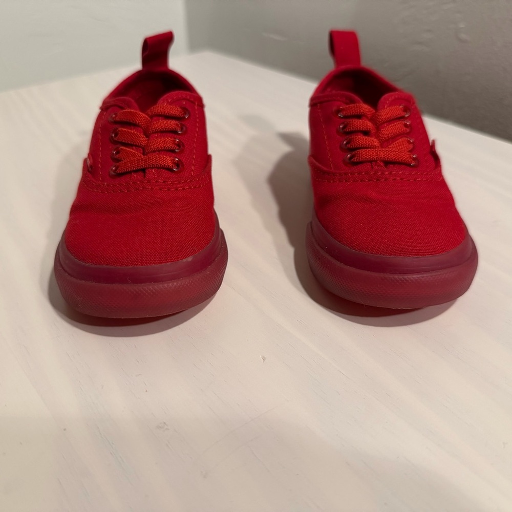 Vans Vibrant Red Kids Sneakers